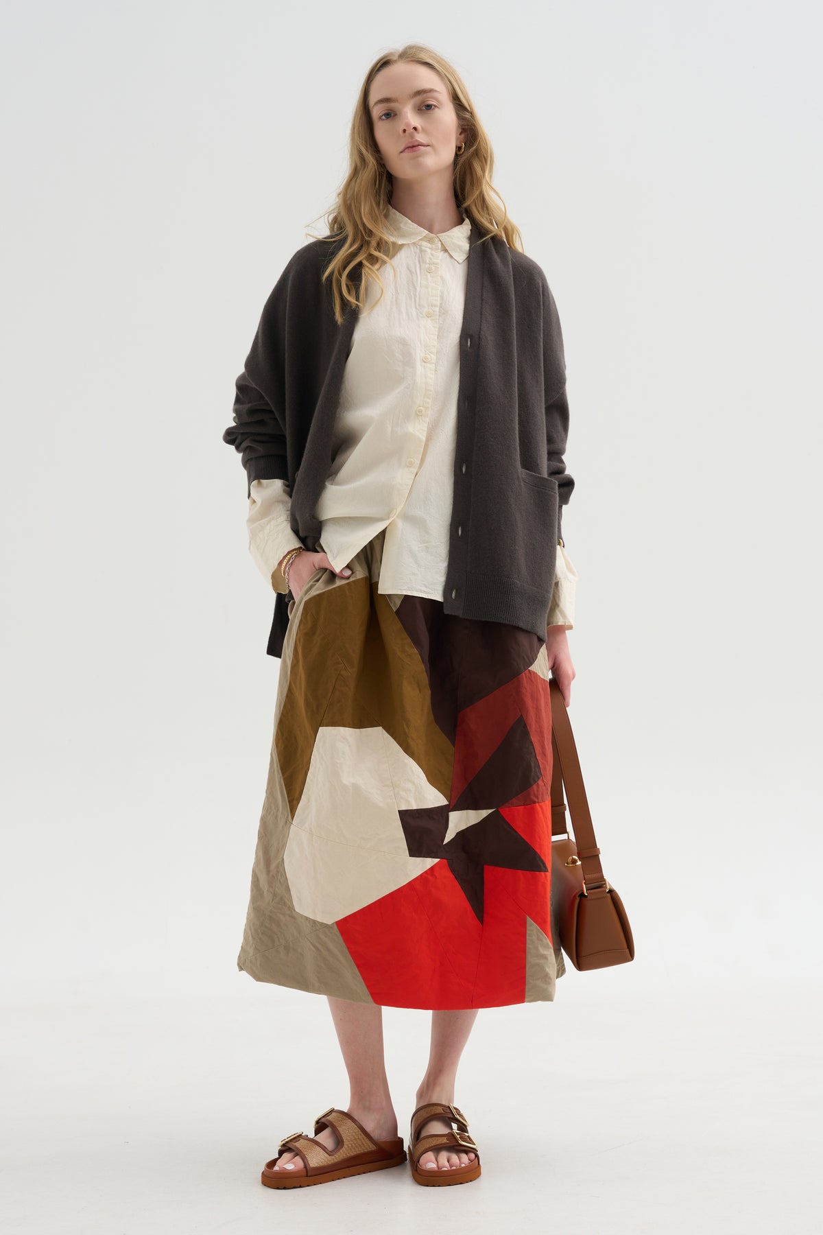 Flora Patchwork Skirt, Mixed Colors