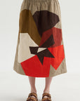 Flora Patchwork Skirt, Mixed Colors
