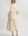 Ghosty Jacquard Skirt, Natural