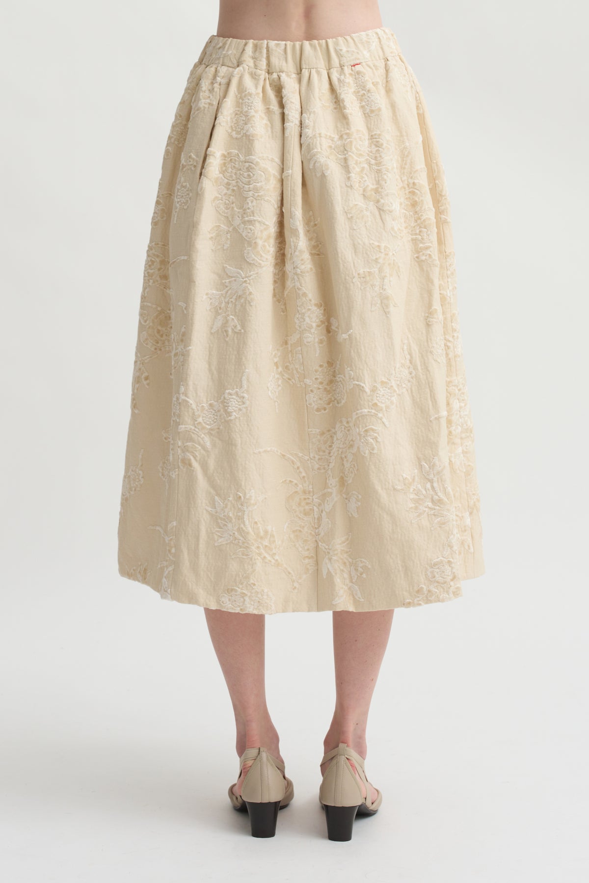 Ghosty Jacquard Skirt, Natural