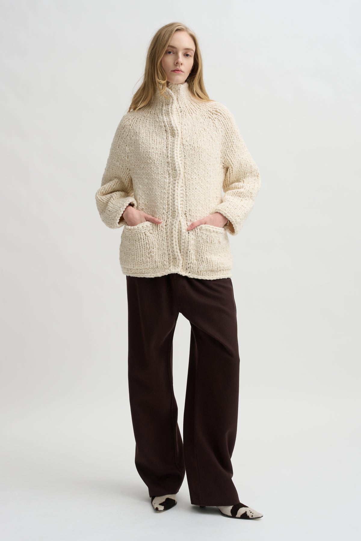Camille Cardigan, Ecru