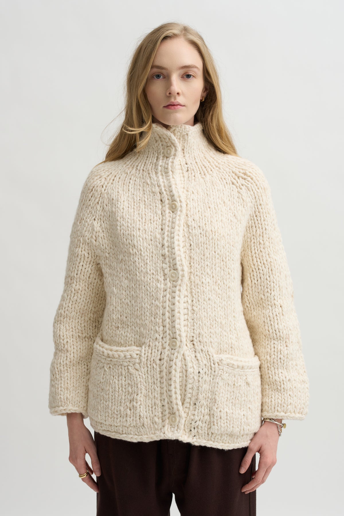 Camille Cardigan, Ecru