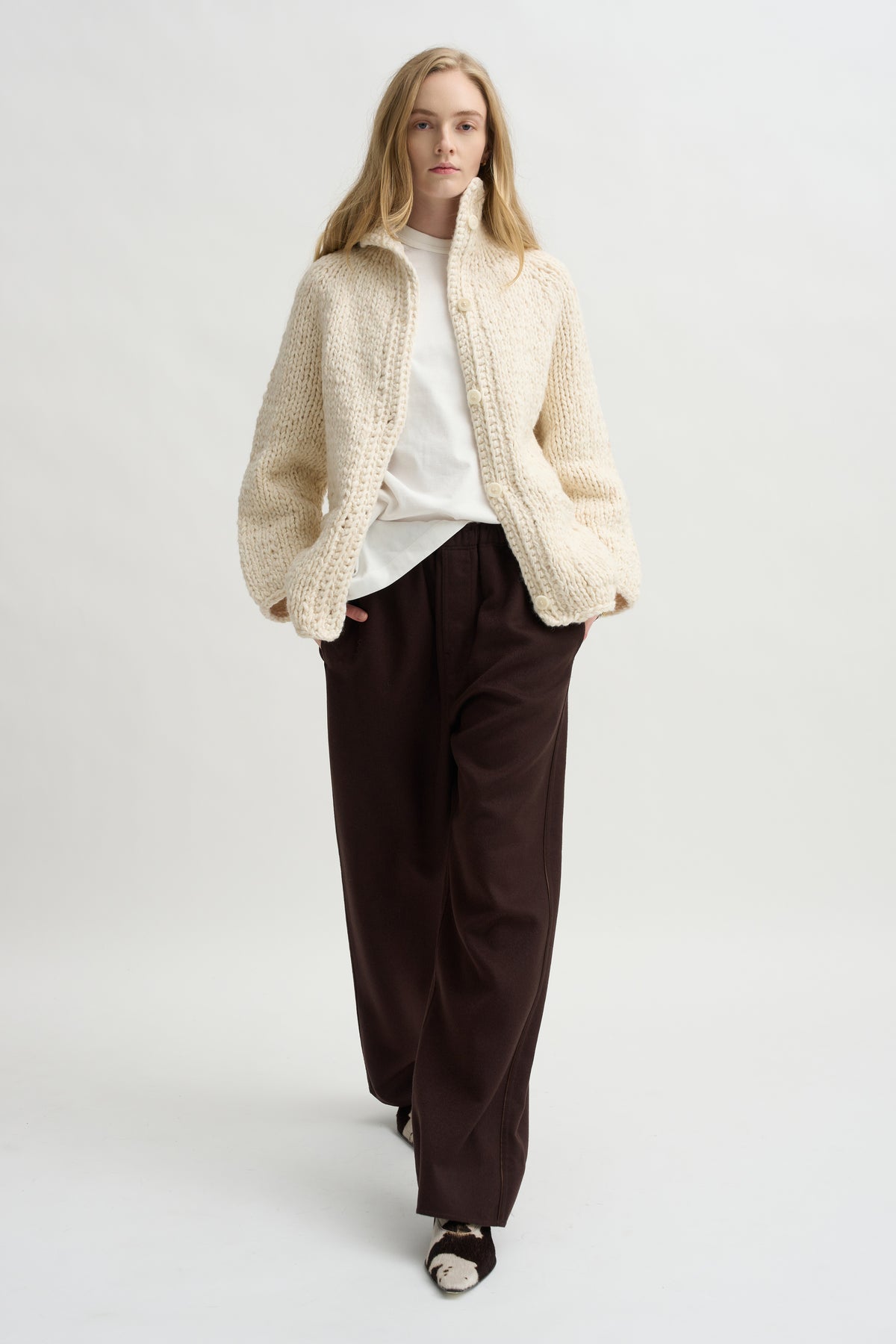 Camille Cardigan, Ecru