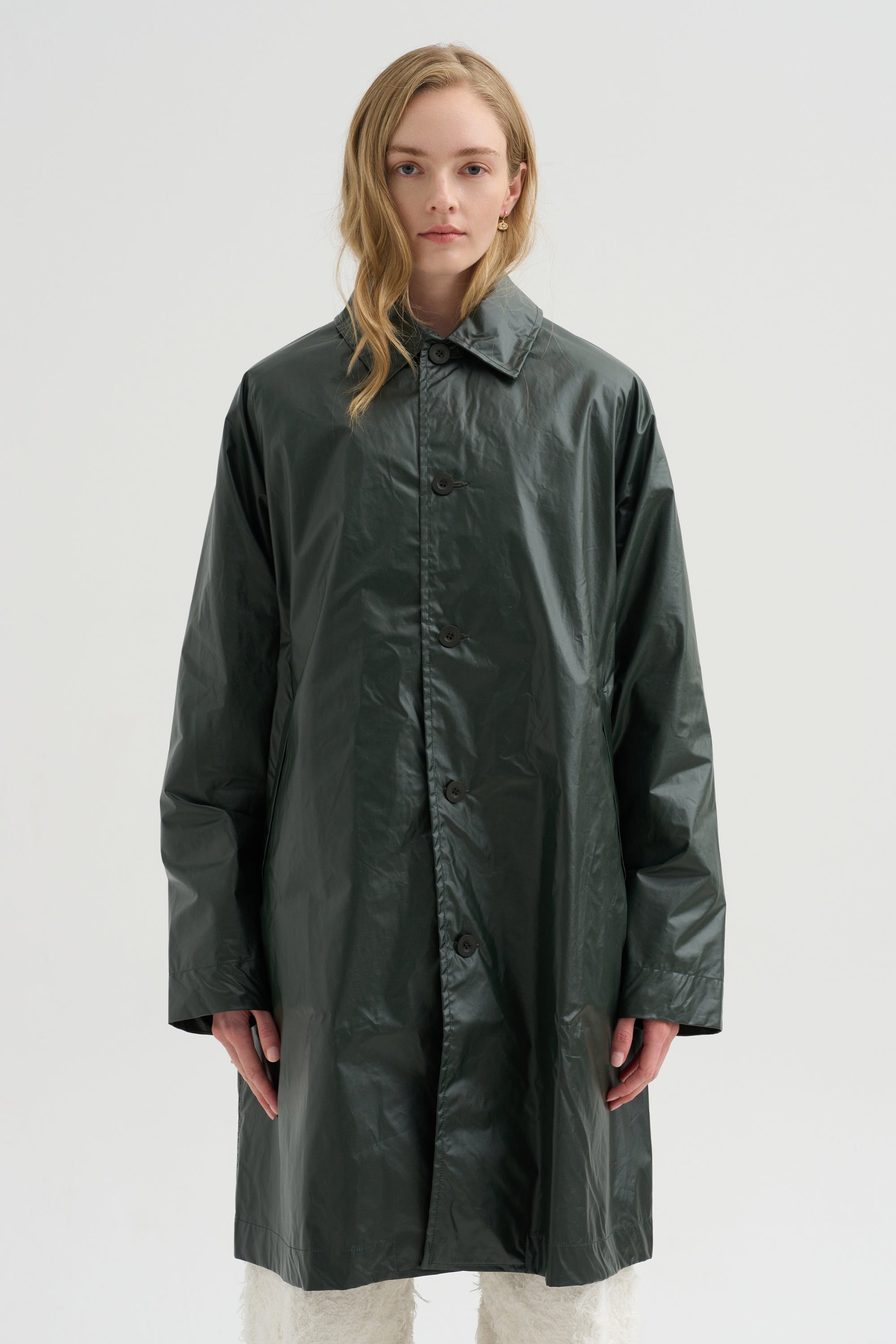 Peche Coat - Rain, Dark Khaki