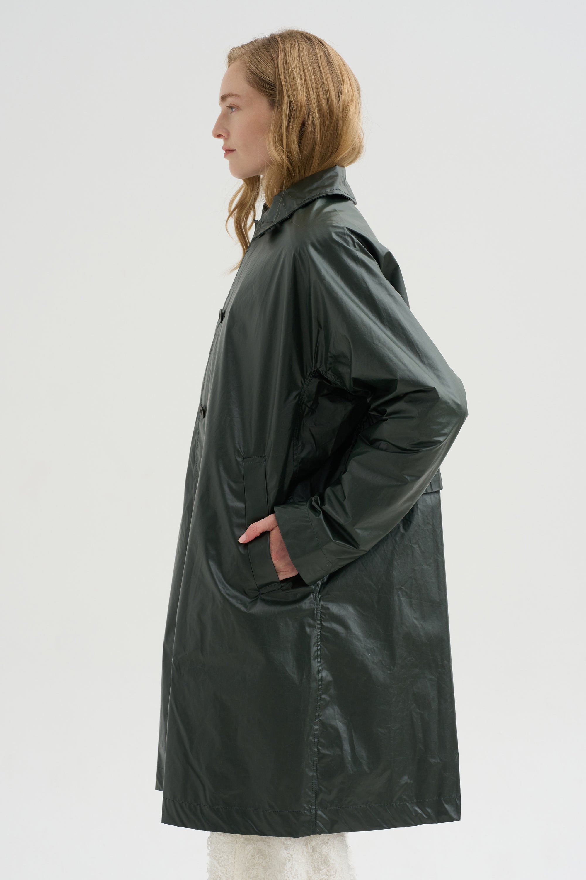 Peche Coat - Rain, Dark Khaki