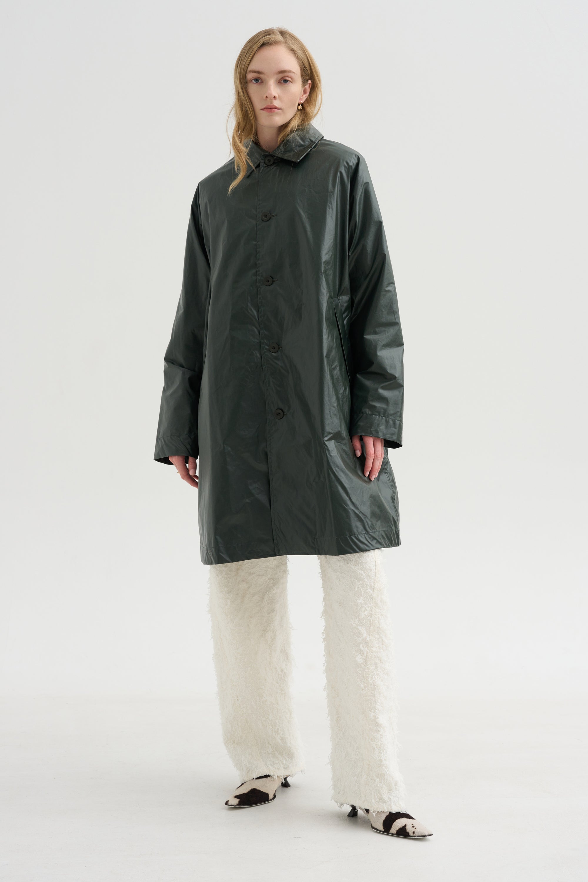 Peche Coat - Rain, Dark Khaki