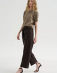 Pagira - Cropped Trouser, Chocolate