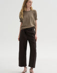 Pagira - Cropped Trouser, Chocolate