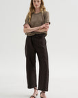 Pagira - Cropped Trouser, Chocolate