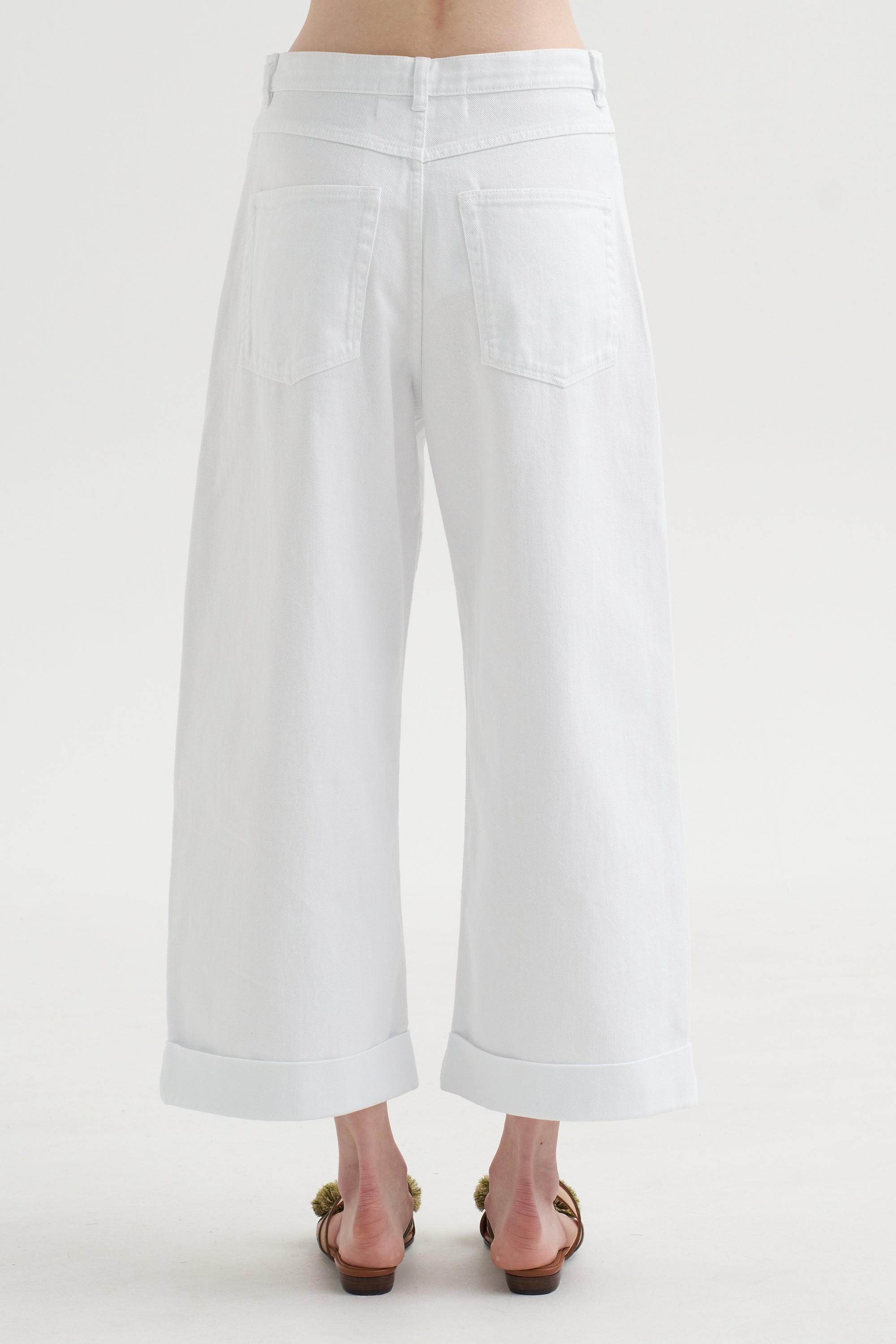 Pullosa - Denim Pants, Optical White