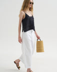 Pullosa - Denim Pants, Optical White