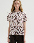 Taldia - Cotton T-Shirt, Blush Panthera