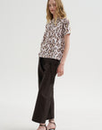 Taldia - Cotton T-Shirt, Blush Panthera