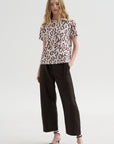 Taldia - Cotton T-Shirt, Blush Panthera