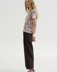 Taldia - Cotton T-Shirt, Blush Panthera