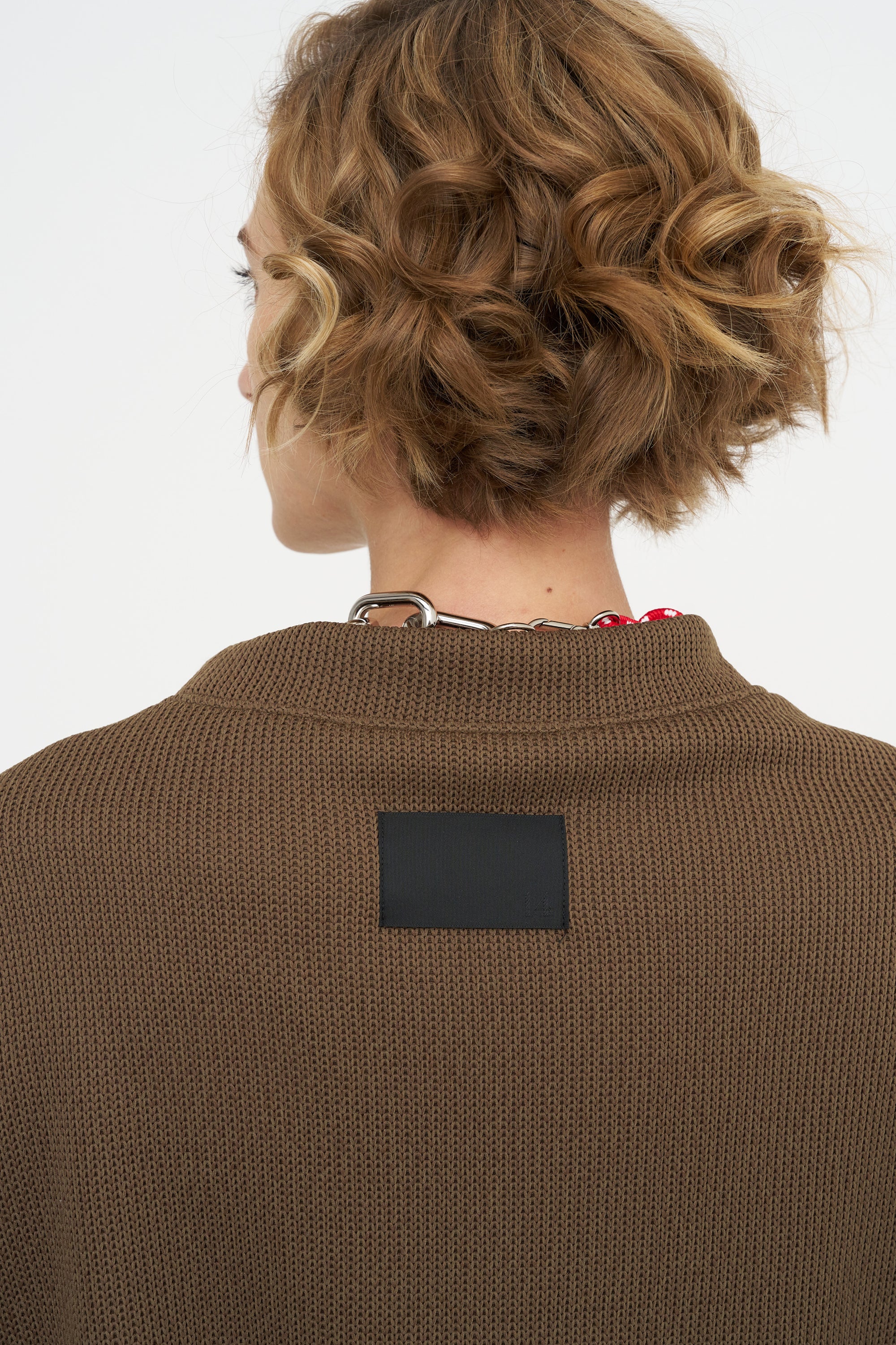 Neela - Puff Sleeve Cardigan, Bronze