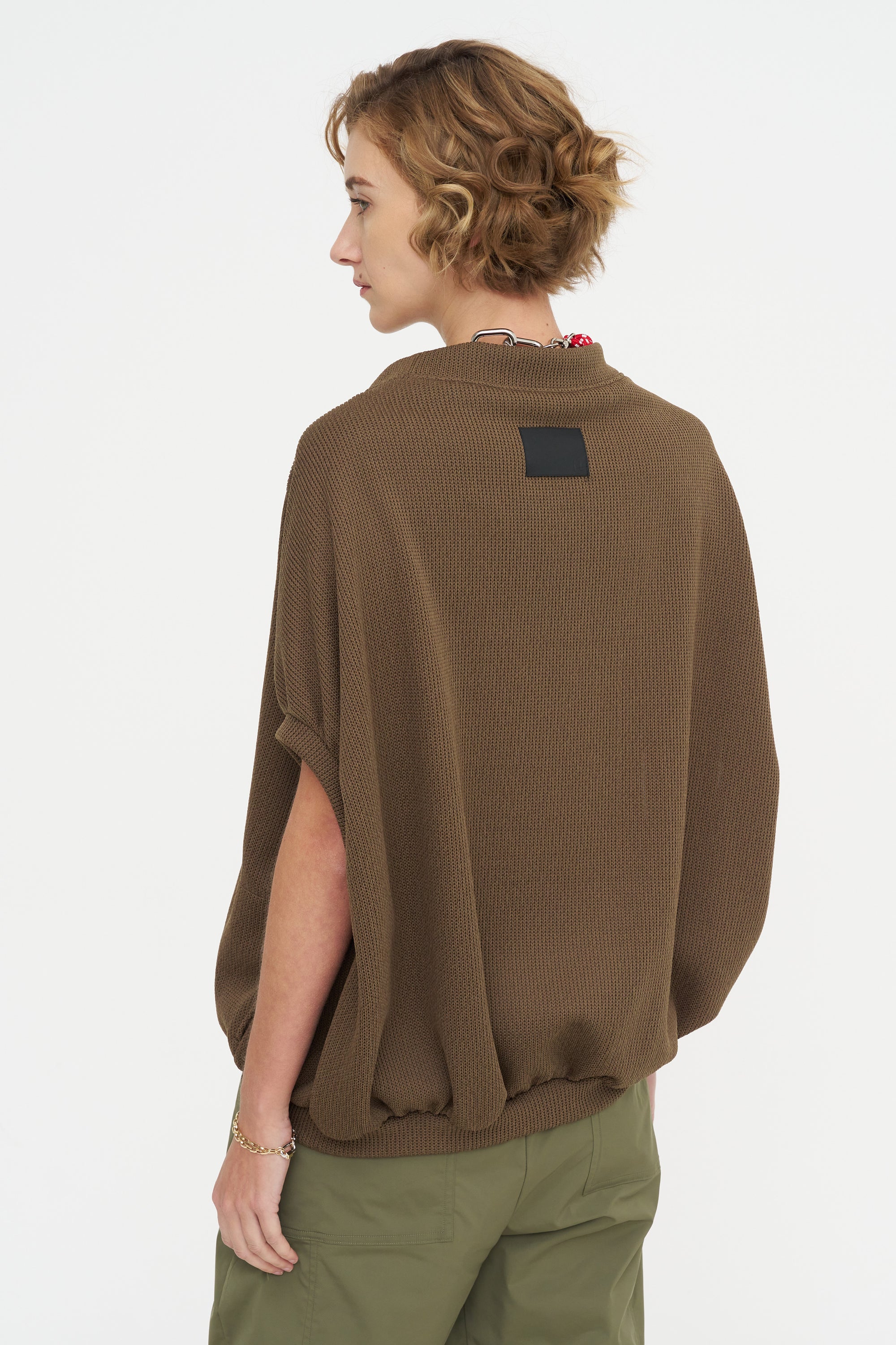 Neela - Puff Sleeve Cardigan, Bronze