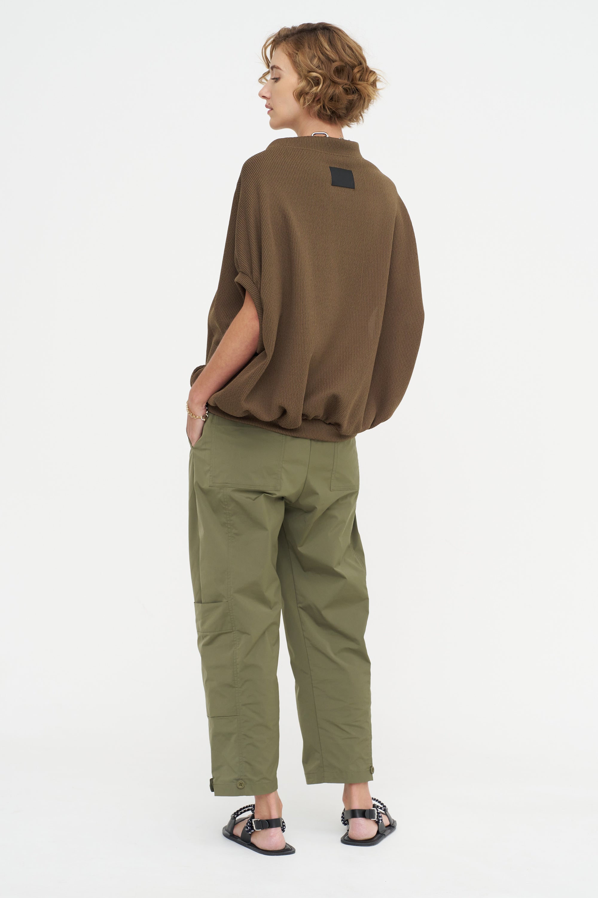 Neela - Puff Sleeve Cardigan, Bronze