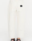 Noel - Barrel Trousers, White
