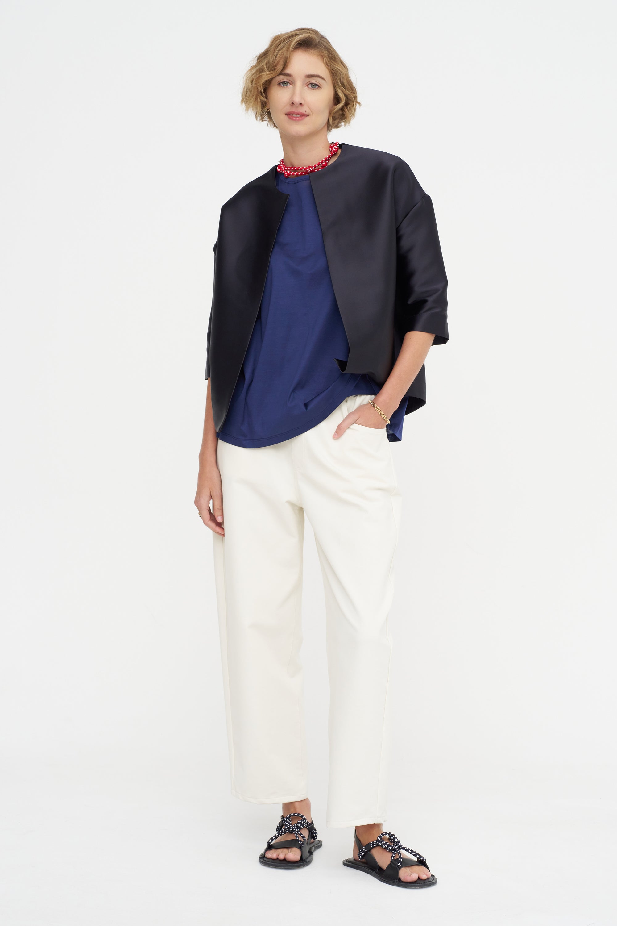 Nataly - Balloon Jacket, Navy