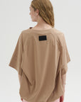 Lillyana - Puffy Short Sleeve Top, Chai