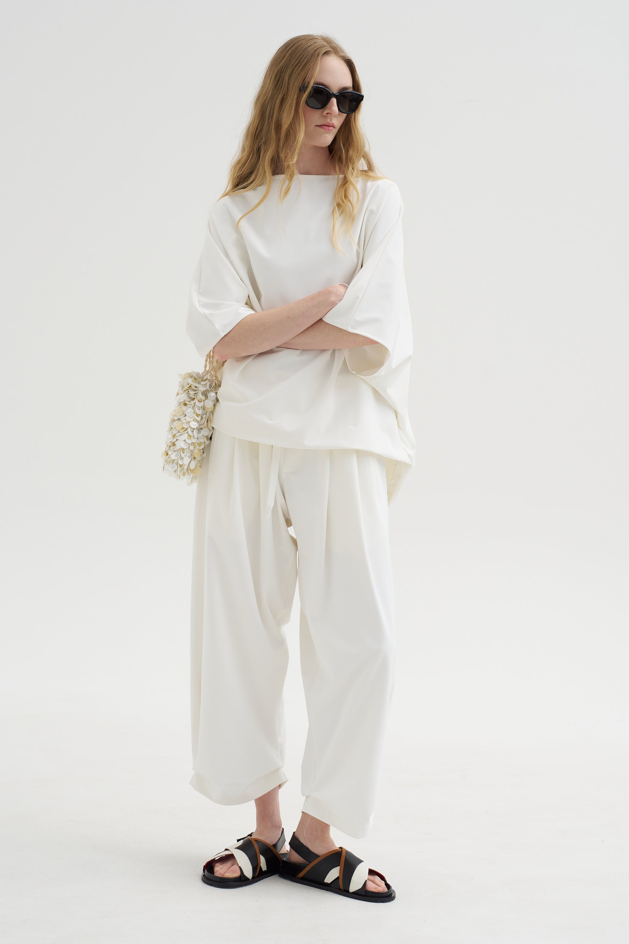Nikita - Hexagon Top, White