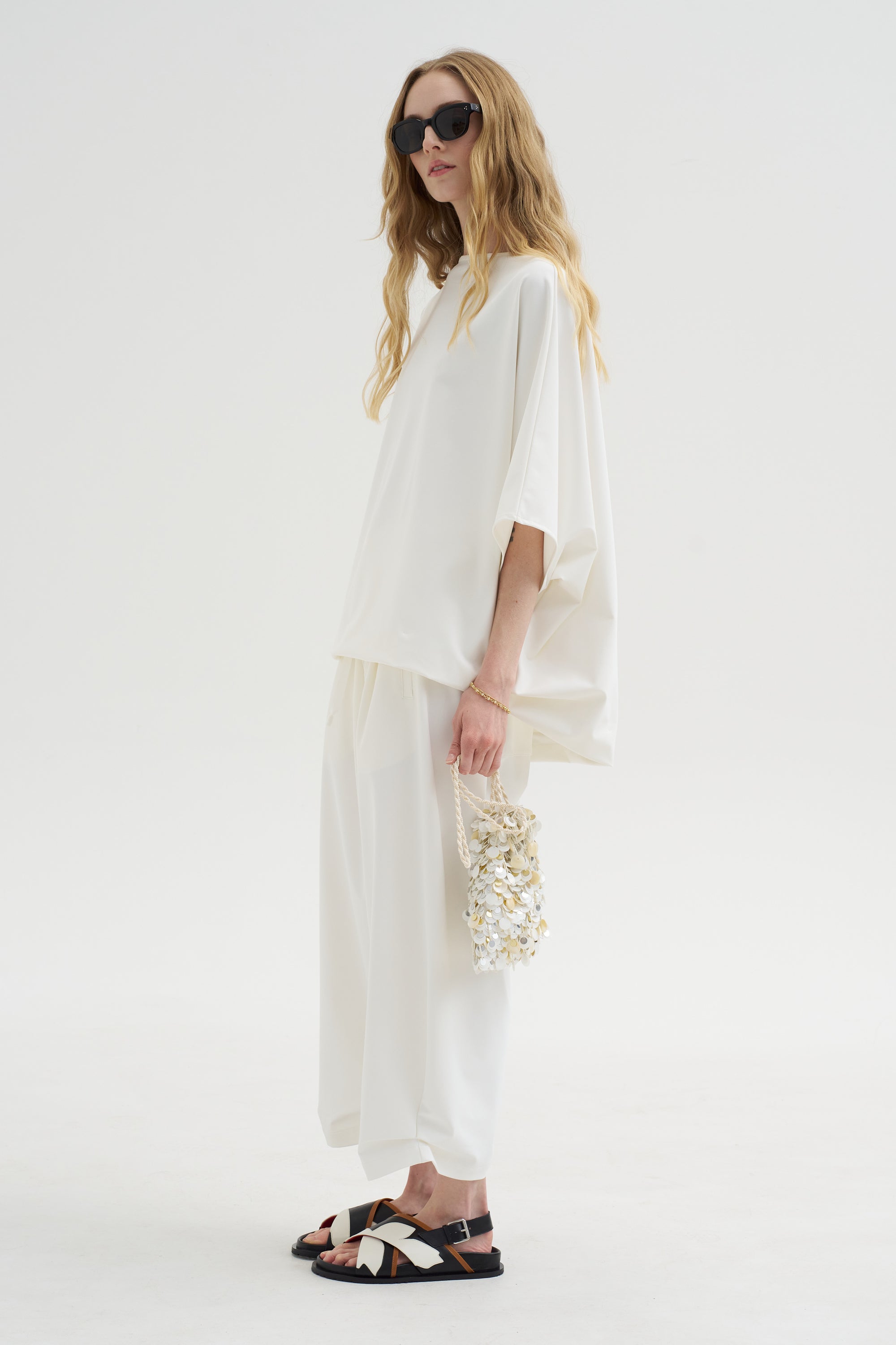 Nikita - Hexagon Top, White