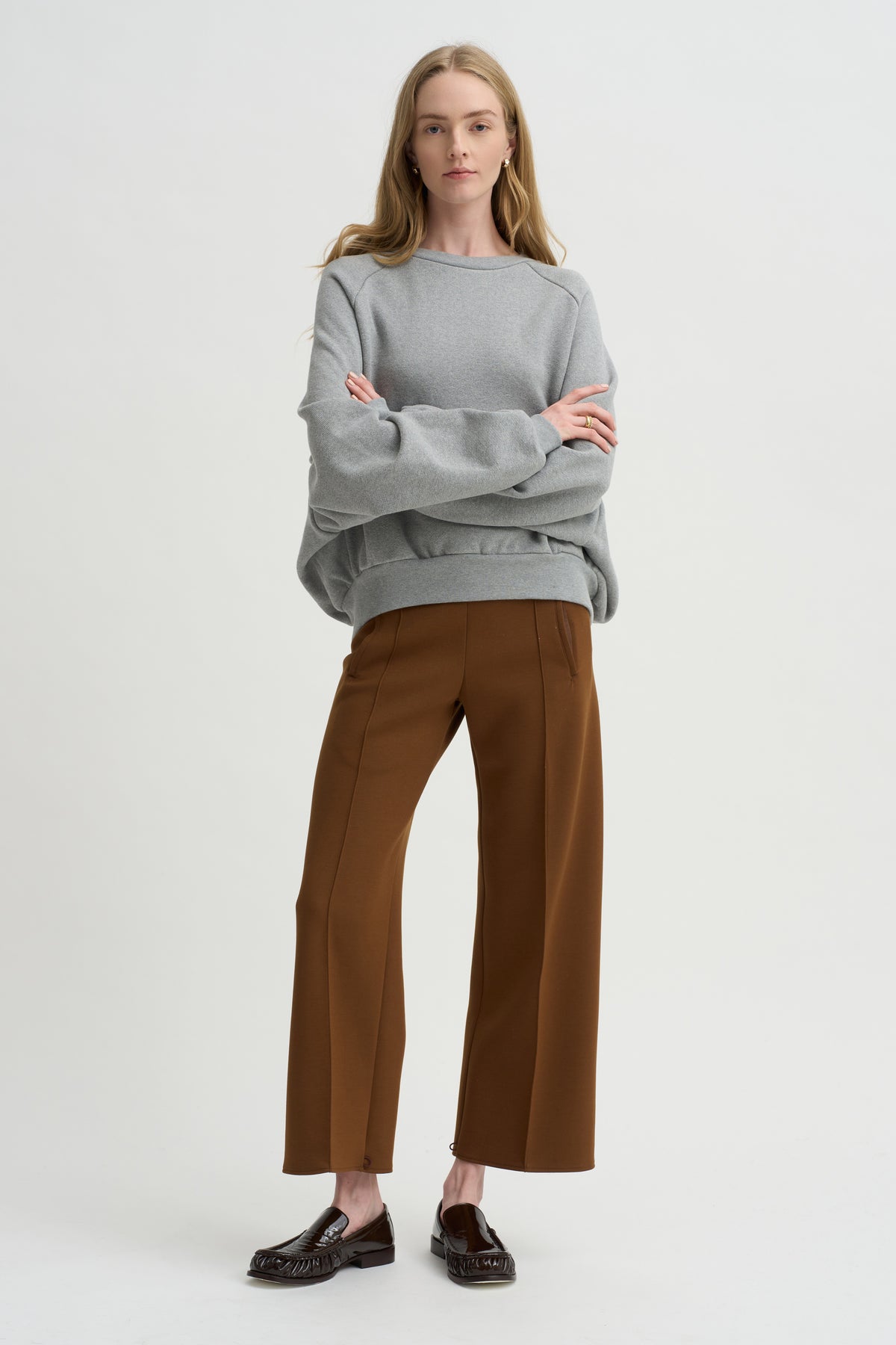 Olympia Sweatshirt, Light Grey