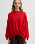 Ophelia Boatneck Top, Scarlet