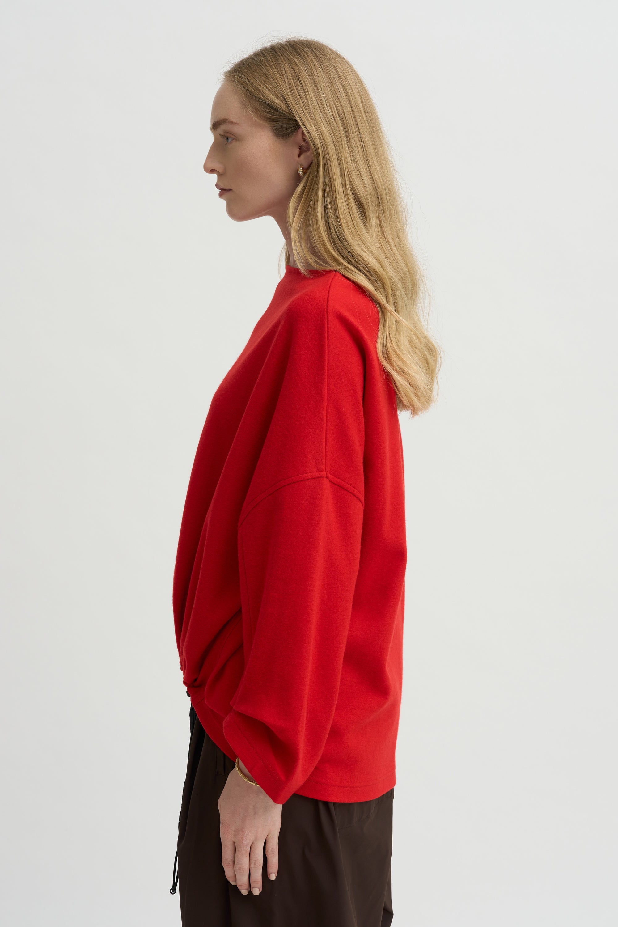 Ophelia Boatneck Top, Scarlet