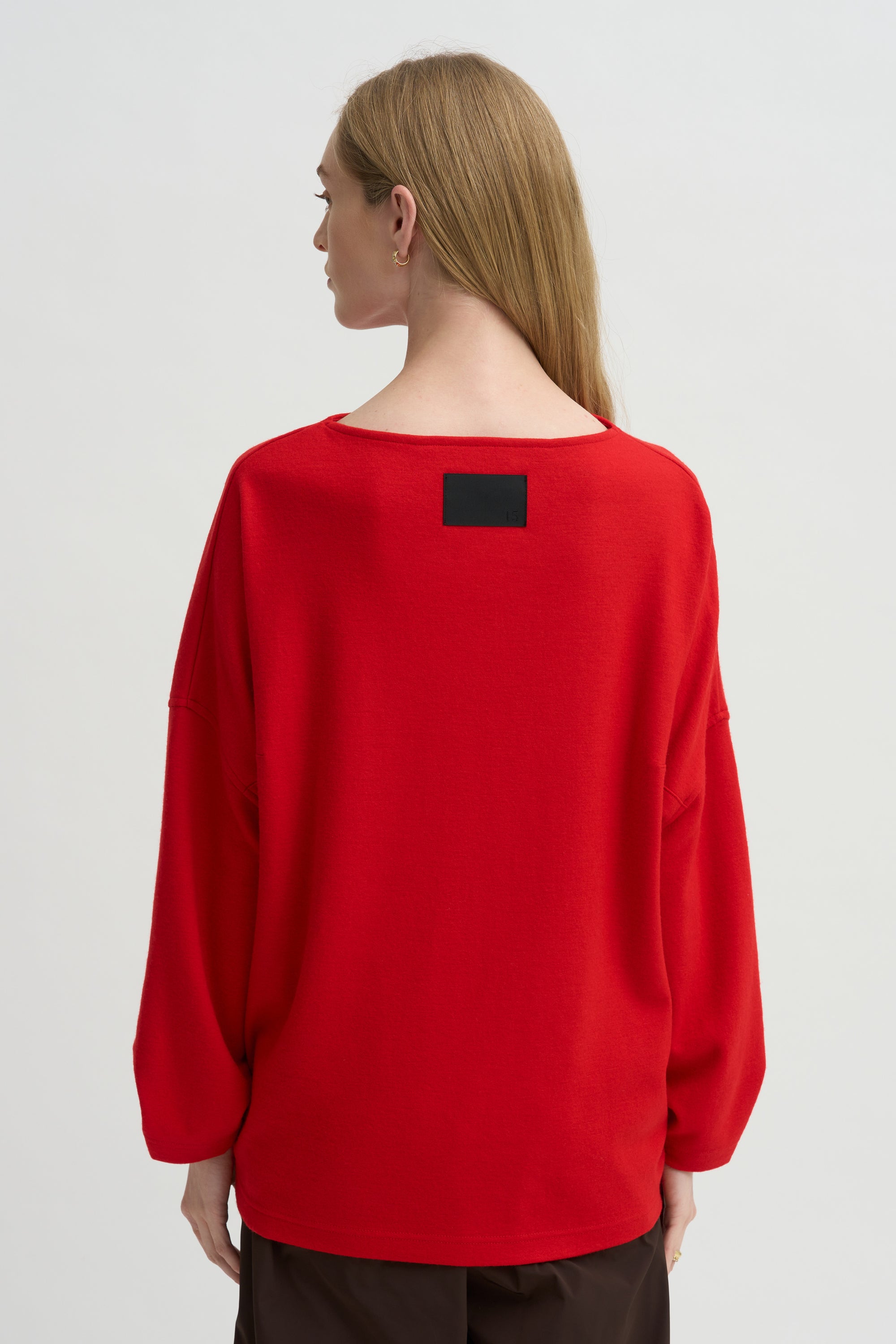 Ophelia Boatneck Top, Scarlet