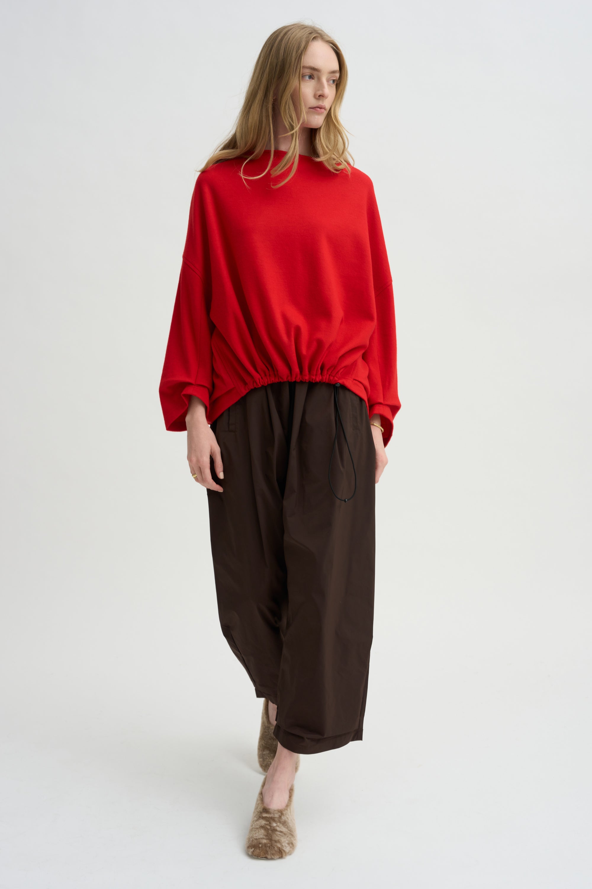 Ophelia Boatneck Top, Scarlet