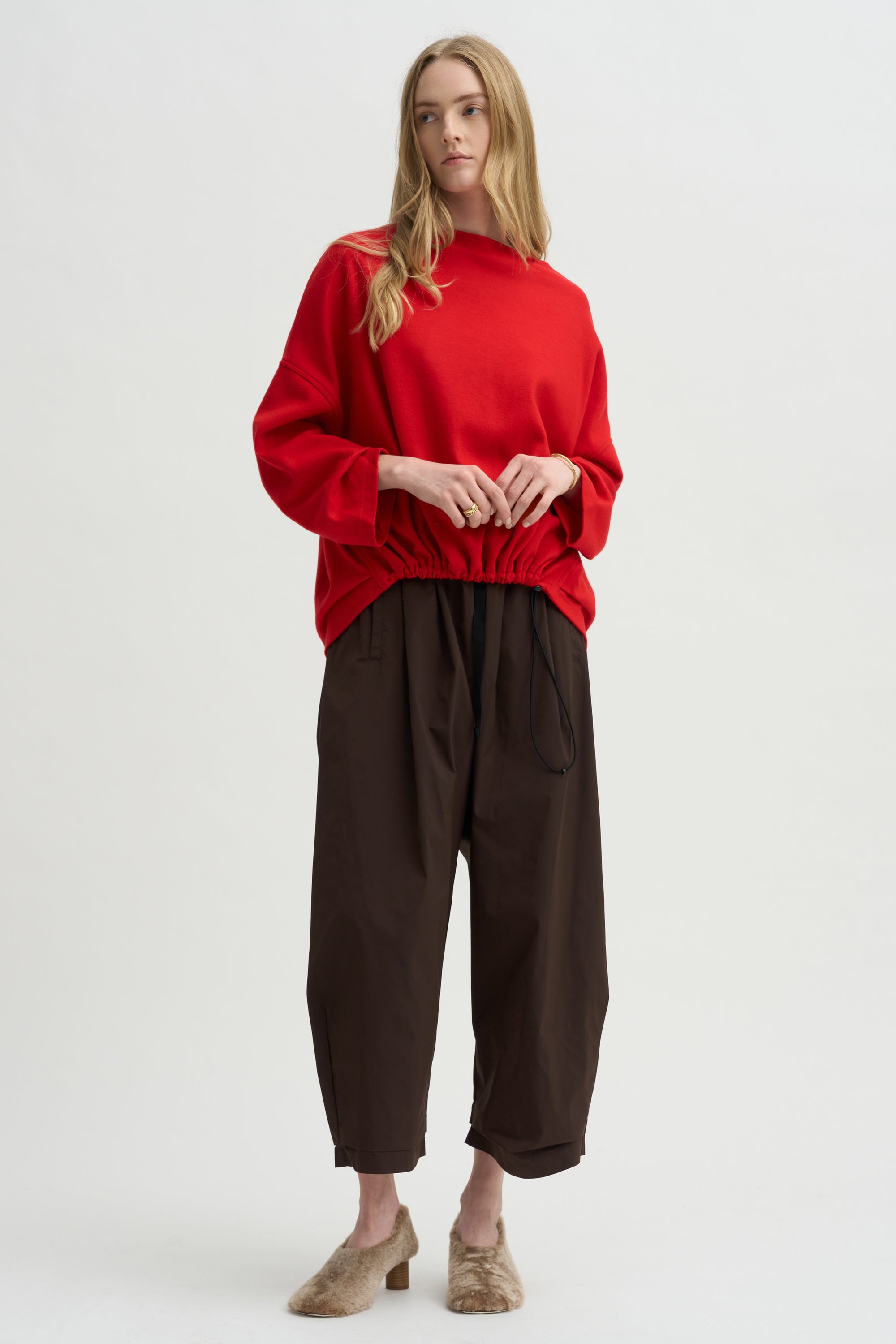 Ophelia Boatneck Top, Scarlet