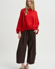 Ophelia Boatneck Top, Scarlet