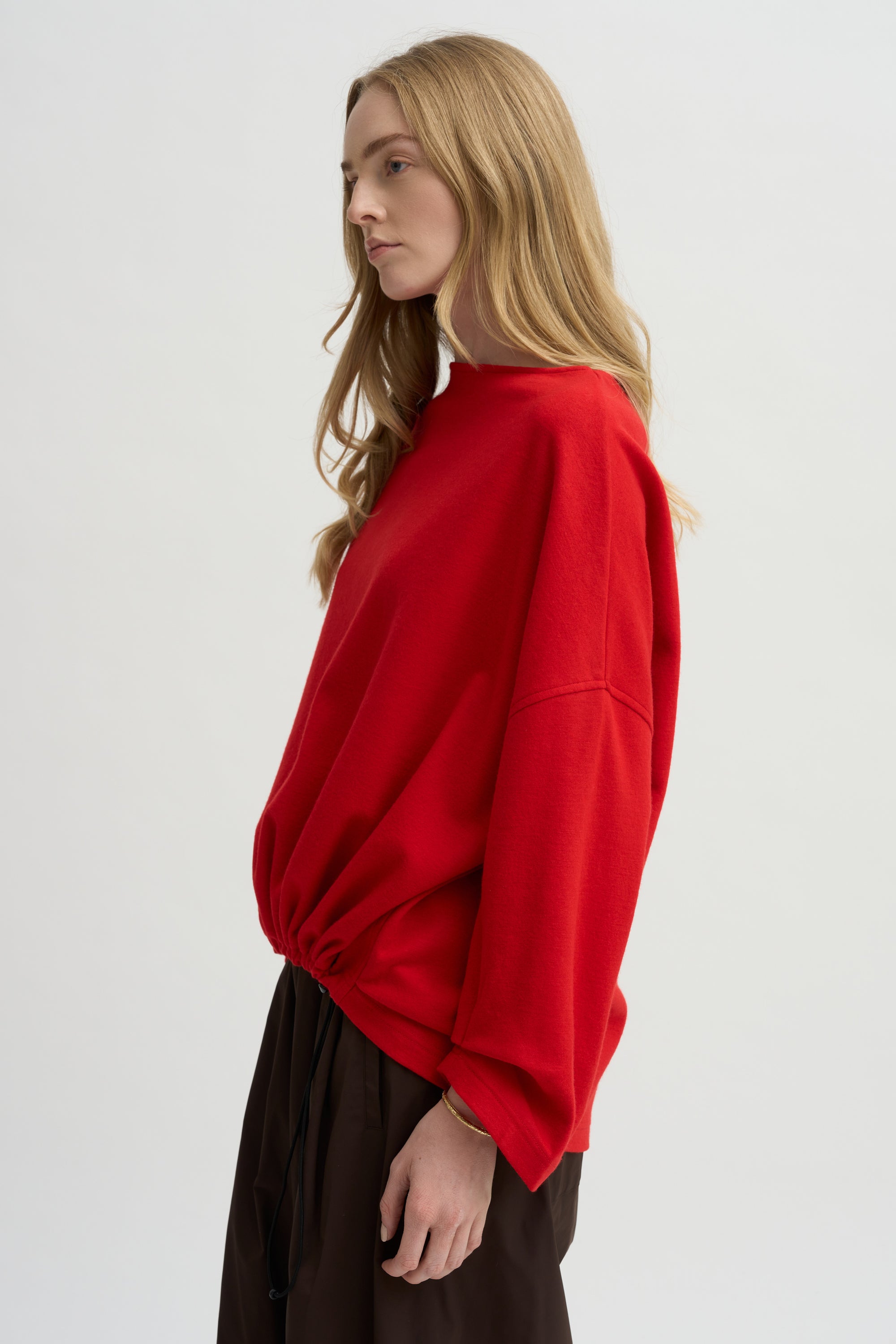Ophelia Boatneck Top, Scarlet