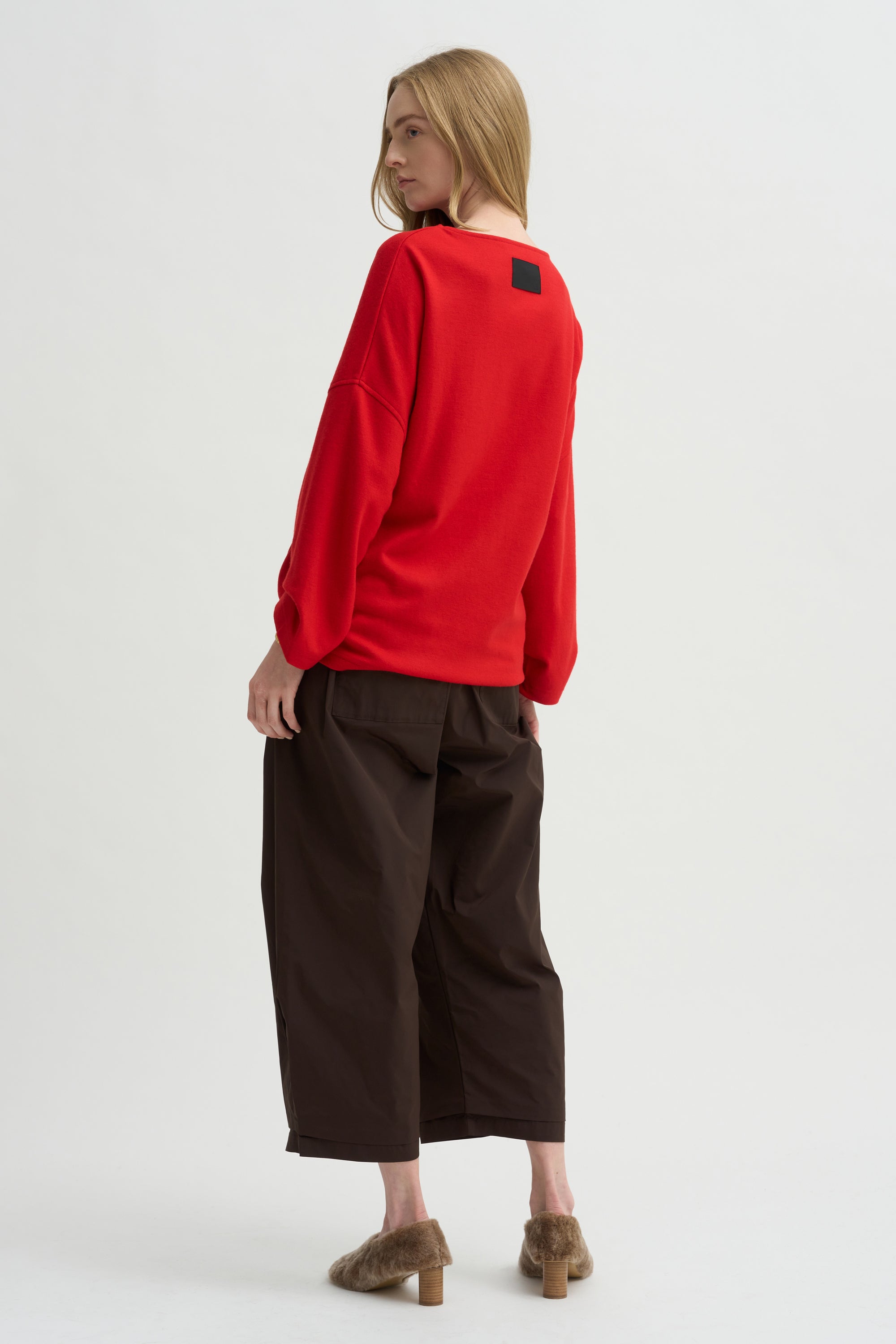 Ophelia Boatneck Top, Scarlet