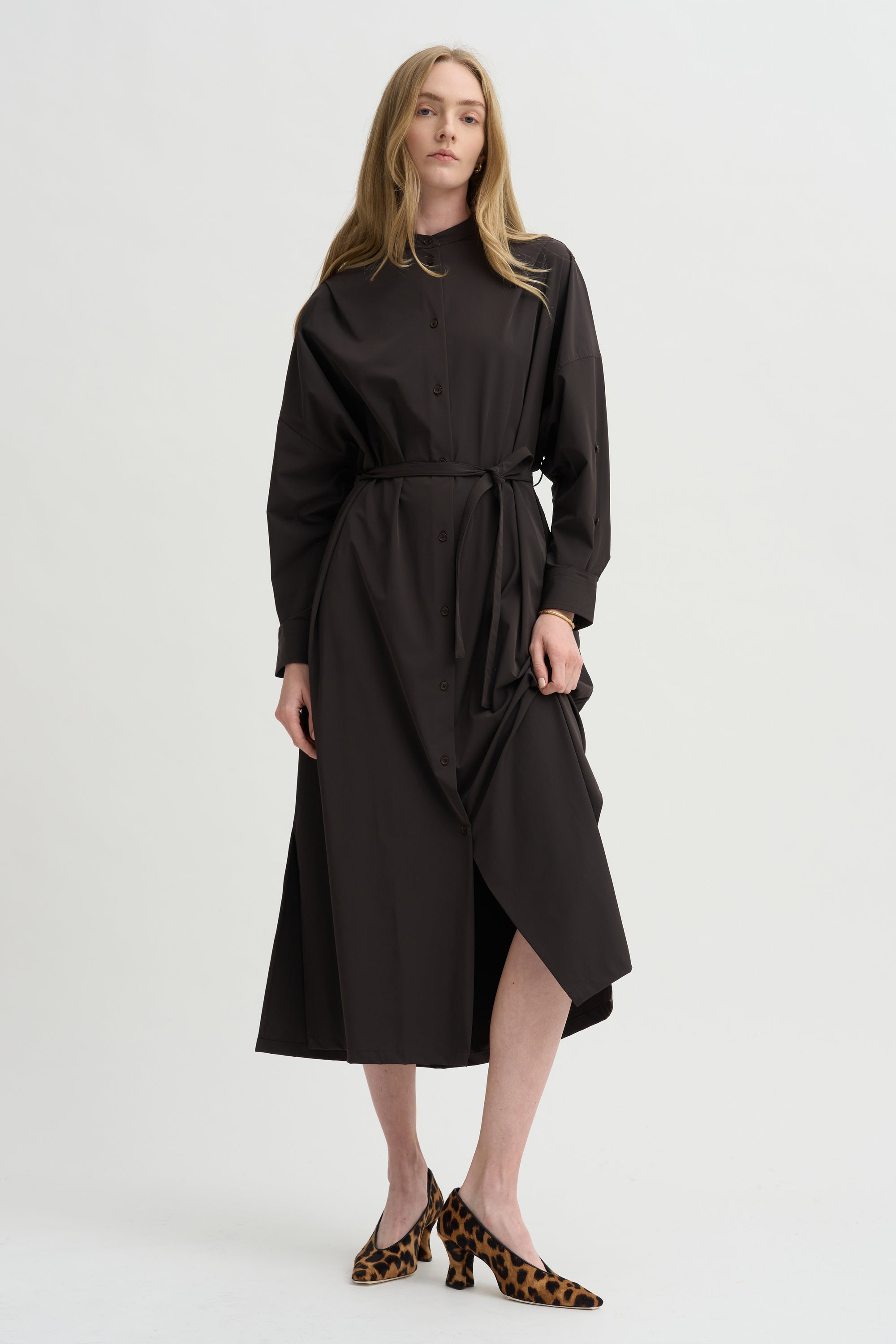 Nell Dress, Dark Chocolate