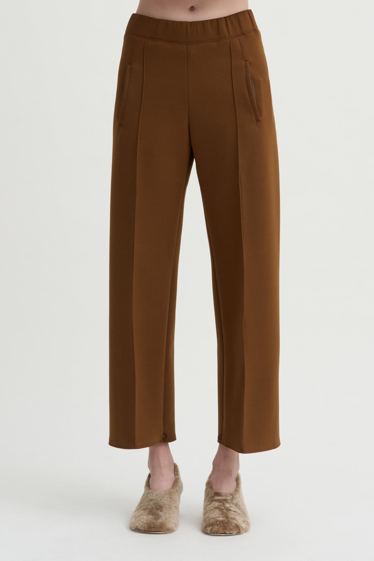 Galaxy Semi-Wide Trousers, Caramel