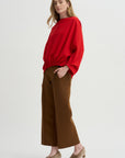 Galaxy Semi-Wide Trousers, Caramel