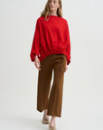 Galaxy Semi-Wide Trousers, Caramel