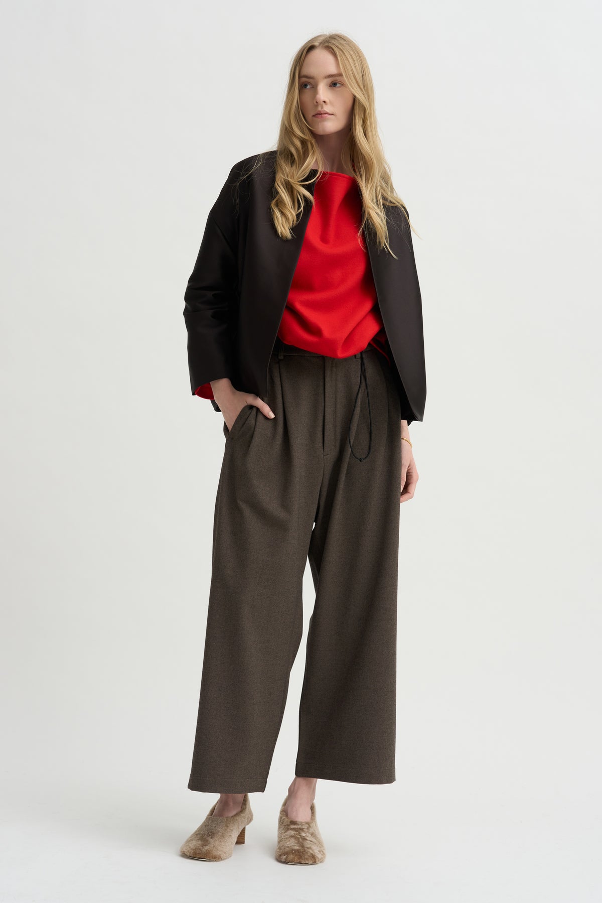 Lucy Baggy Trousers, Mink