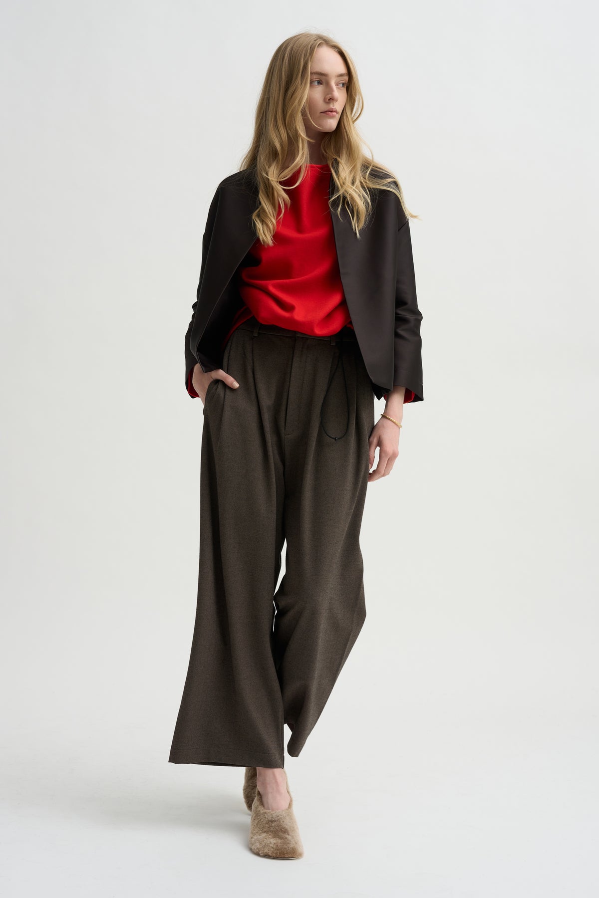 Lucy Baggy Trousers, Mink