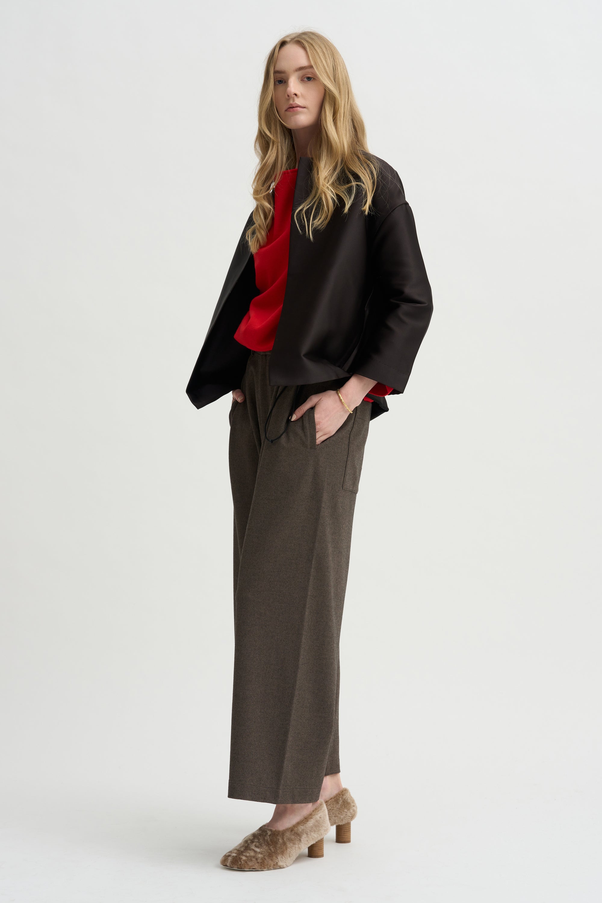 Lucy Baggy Trousers, Mink