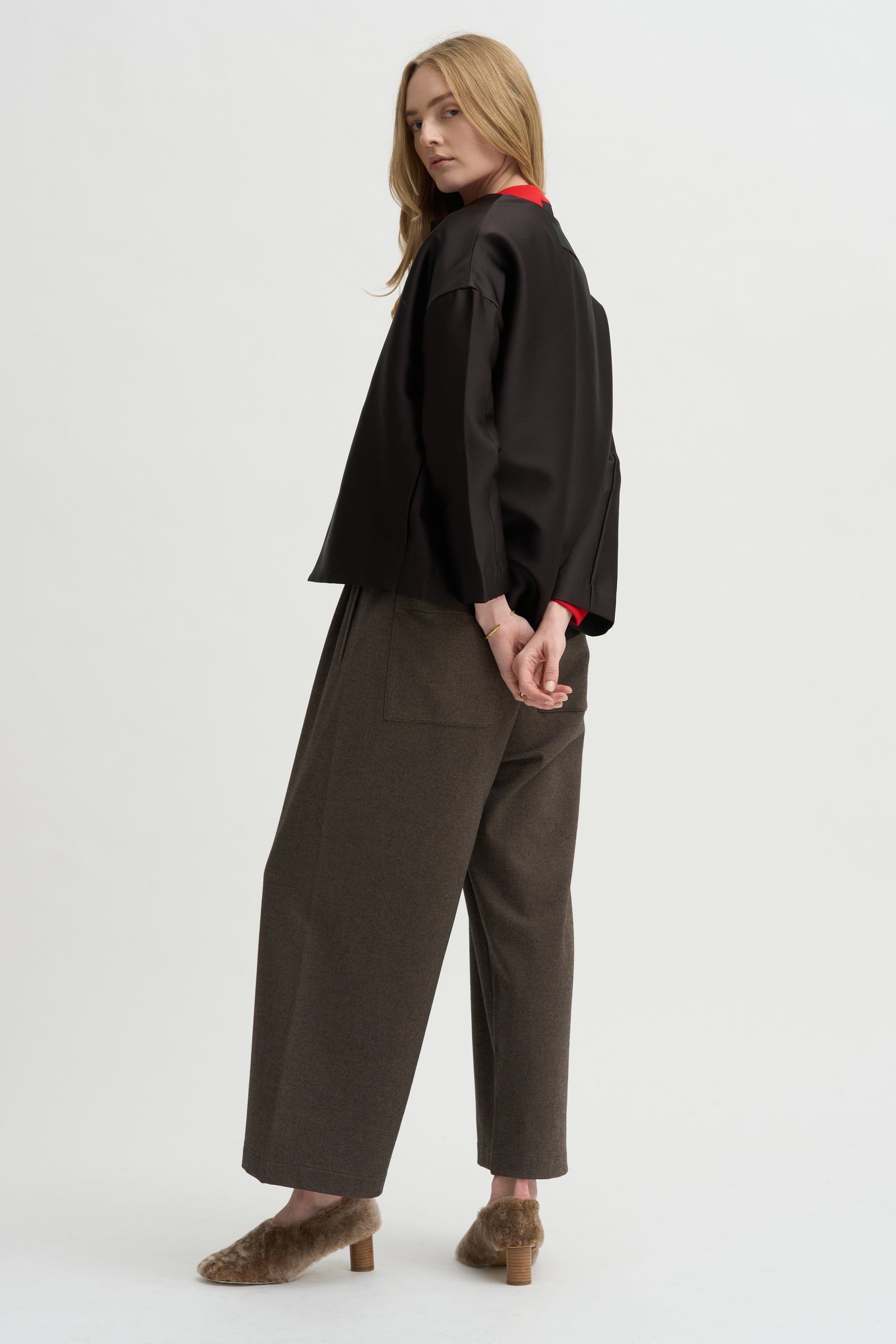 Lucy Baggy Trousers, Mink