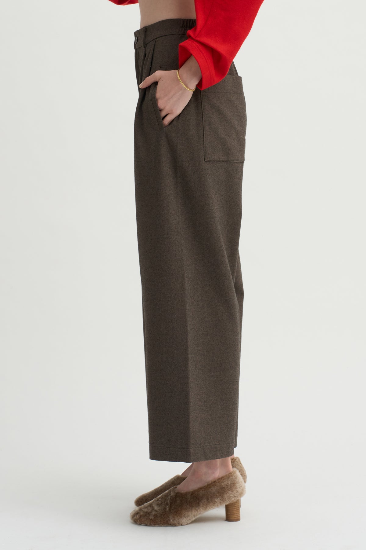 Lucy Baggy Trousers, Mink