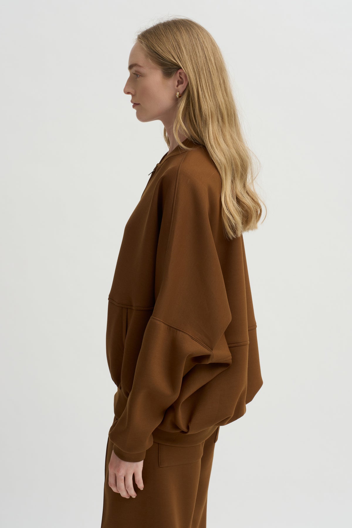 Ollie Zip Up Blouson, Caramel