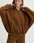 Ollie Zip Up Blouson, Caramel