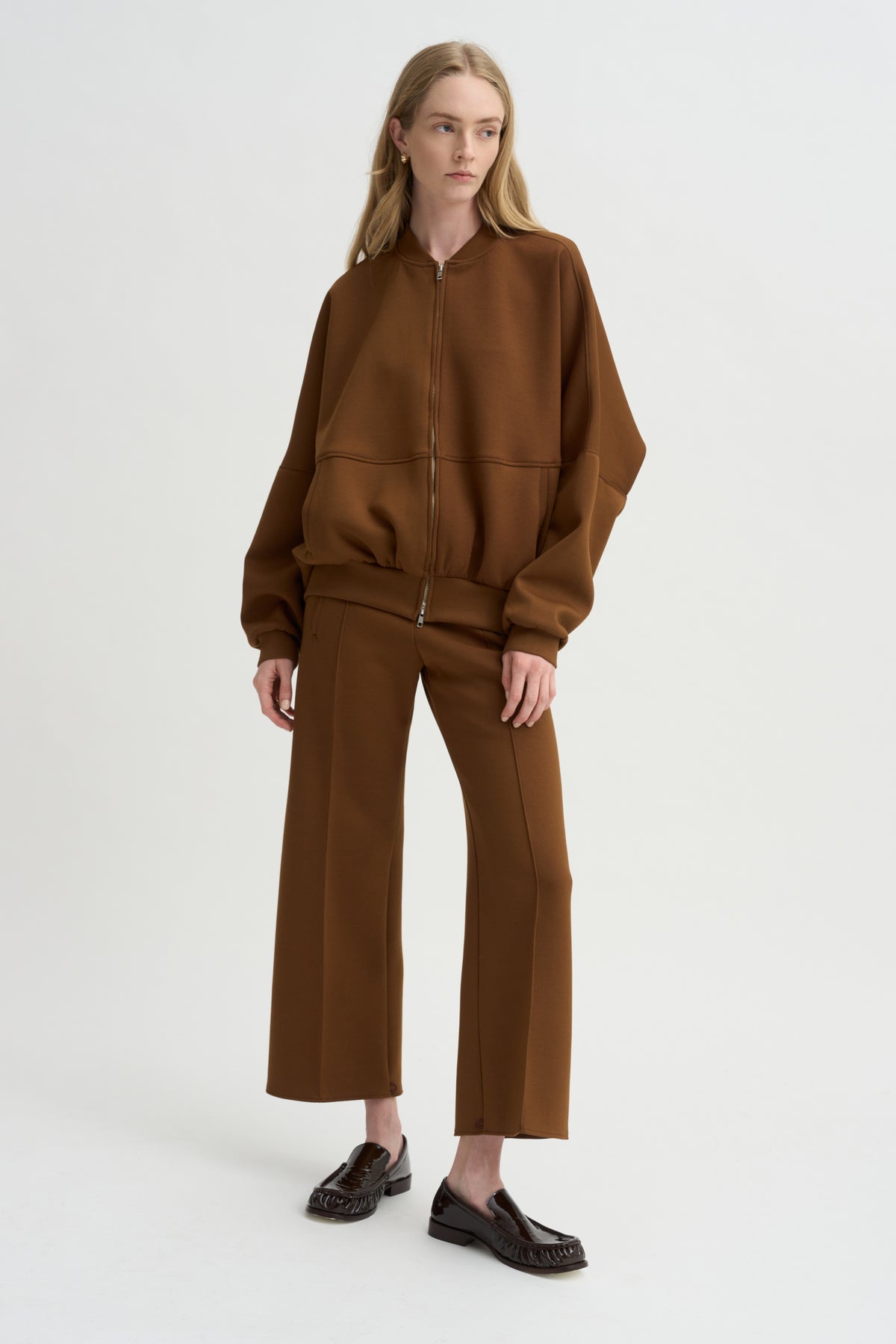 Ollie Zip Up Blouson, Caramel