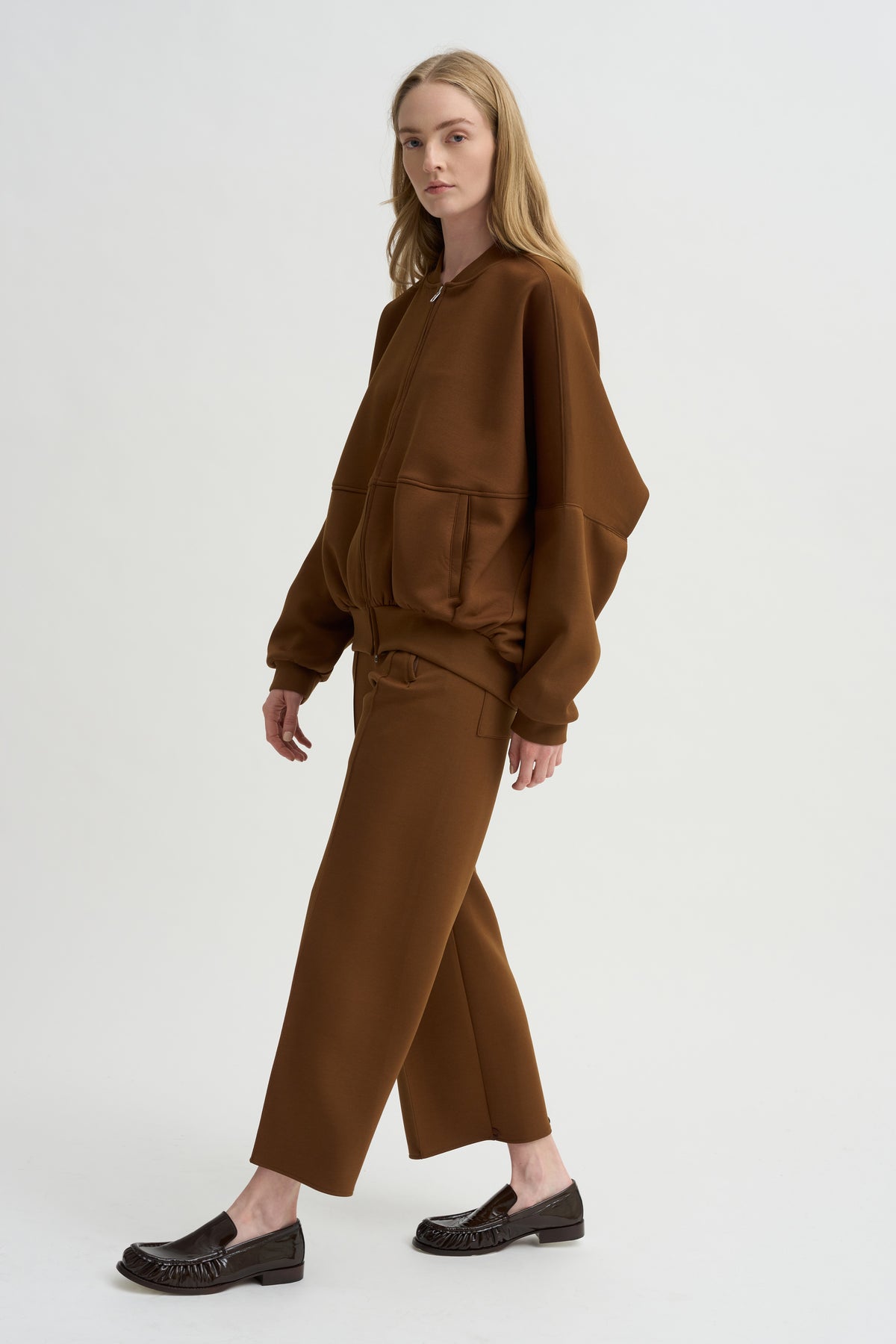 Ollie Zip Up Blouson, Caramel
