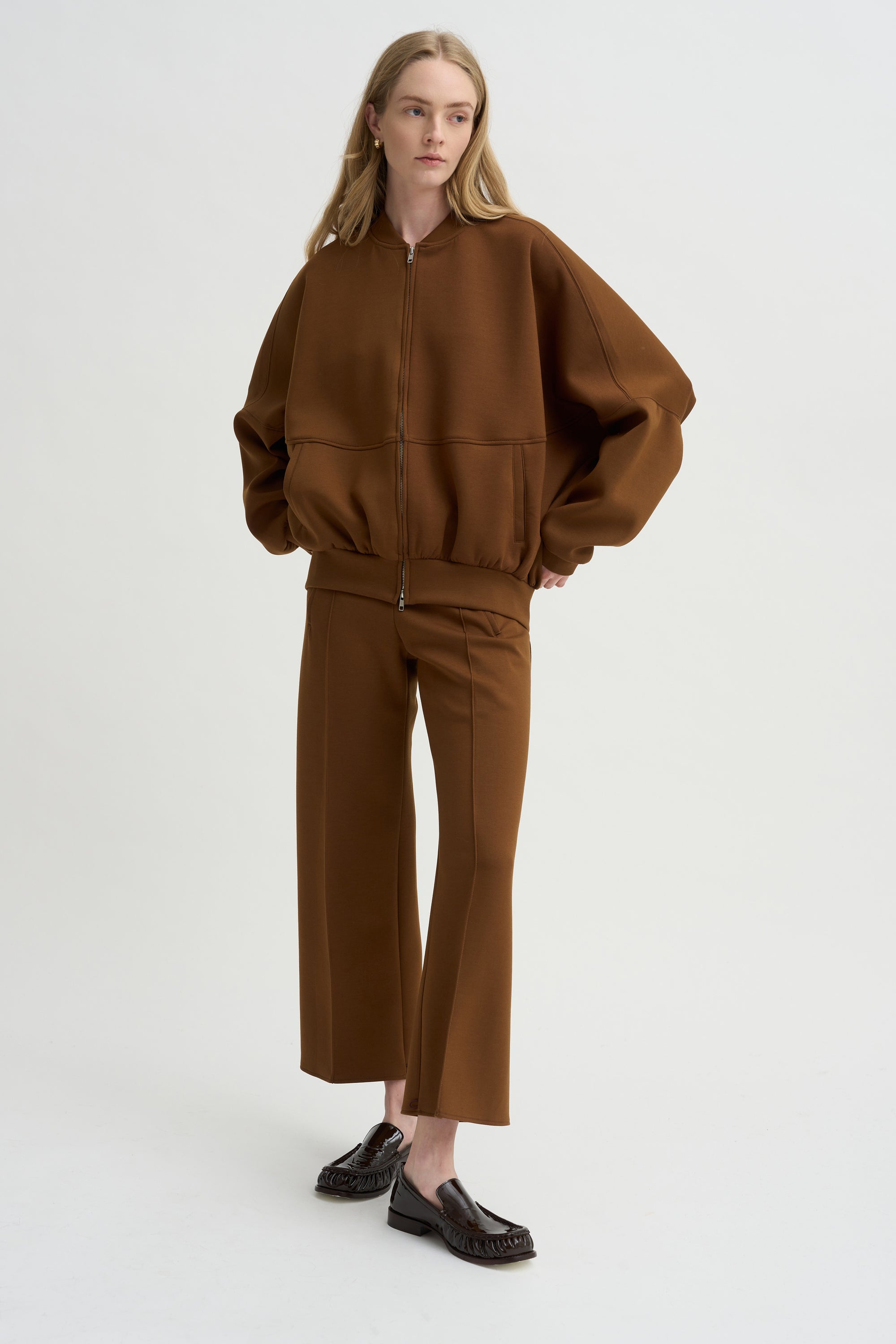 Ollie Zip Up Blouson, Caramel